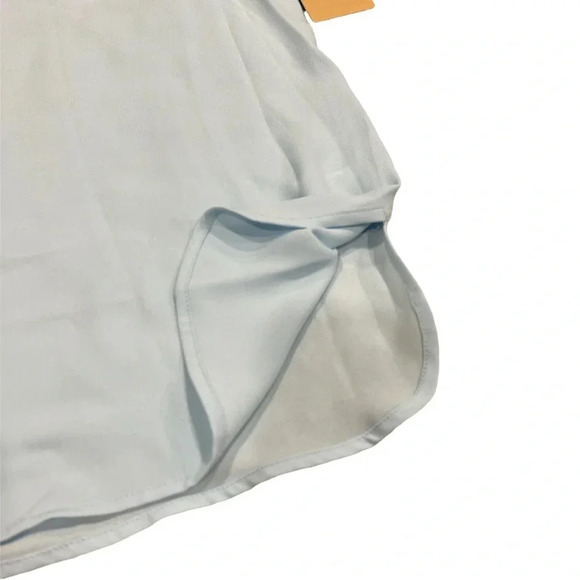 Halogen Cool Blue Chiffon Tank Top XS - Picture 2 of 3